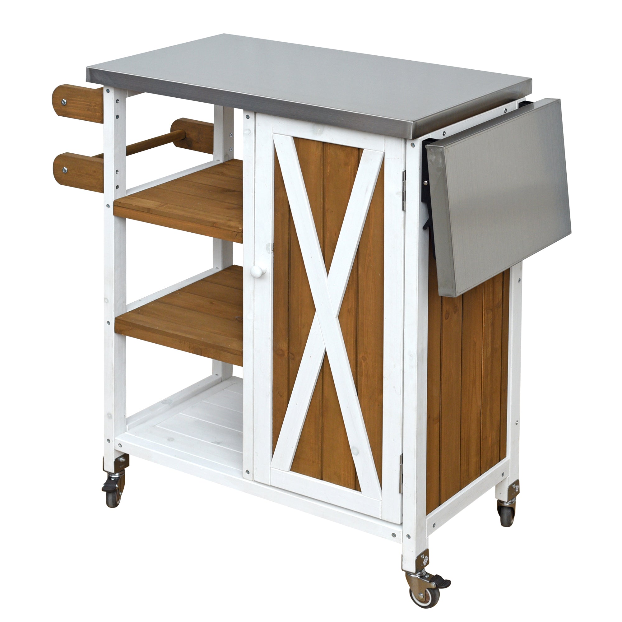 Foldable Outdoor Kitchen Island Patio Prep Station by HouseOfZazla