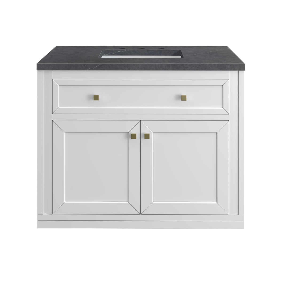 James Martin Chicago 36" Single Bathroom Vanity, Glossy White, view 40