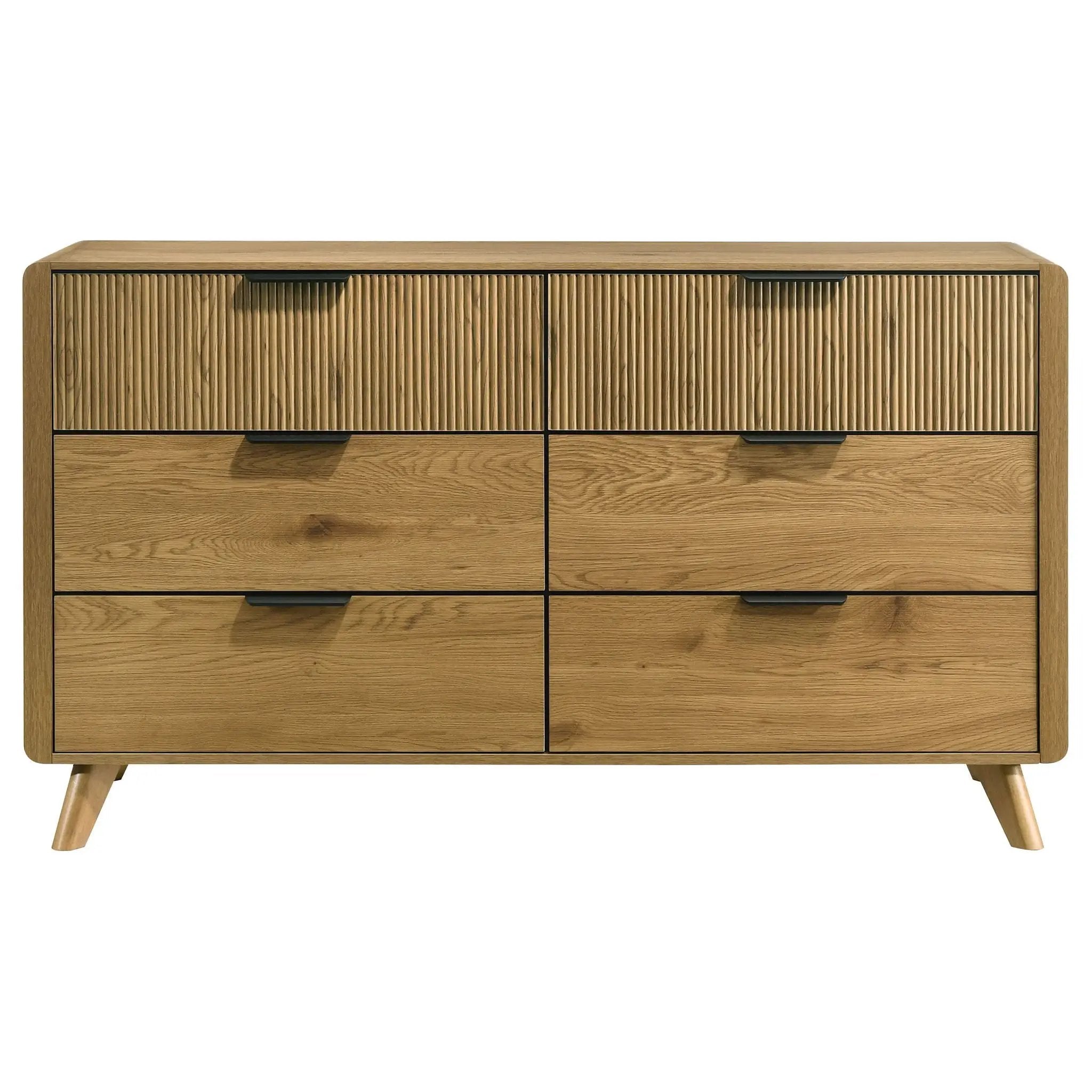 Bennett 6-drawer Bedroom Dresser Cabinet Light Oak by Unique Piece Furniture