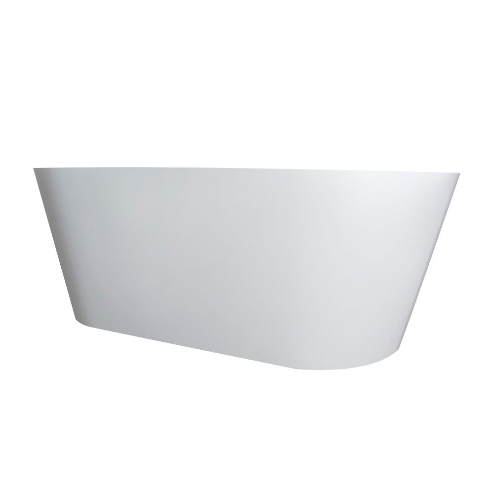 Solid Surface Soaking Freestanding Bathtub For Bathroom - Matte White by HouseOfZazla