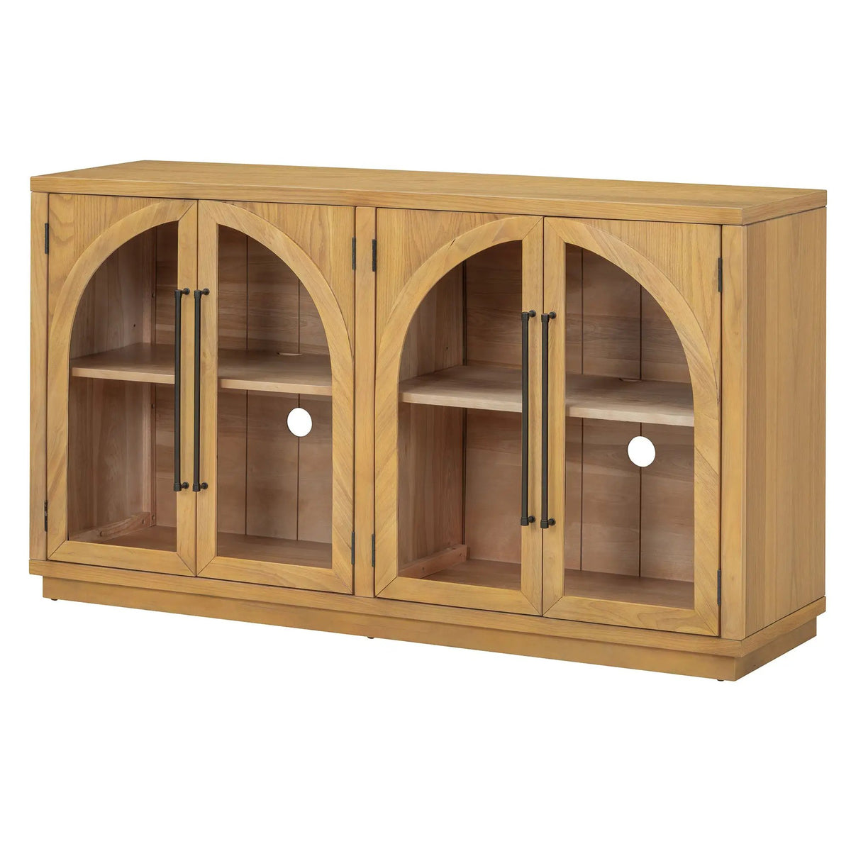 TREXM 4-Door Large Storage Sideboard Buffet Cabinet by HouseOfZazla