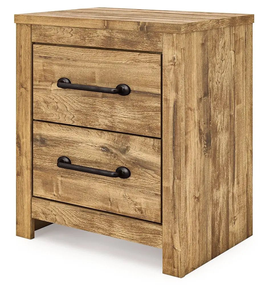 Maystonna - Two Drawer Night Stand - Brown by Unique Piece Furniture
