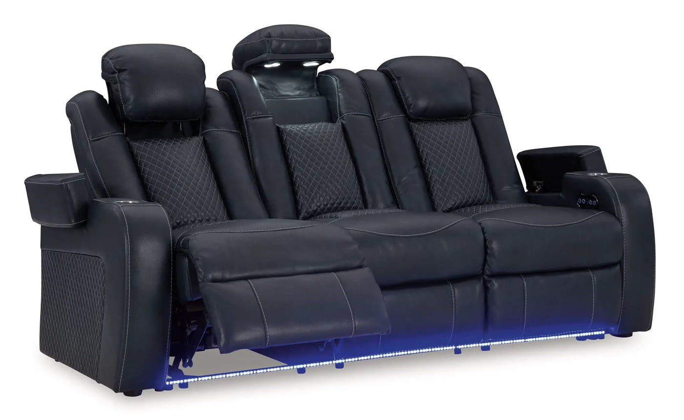 Fyne-dyme - Power Reclining Sofa With Adj Headrest by Unique Piece Furniture