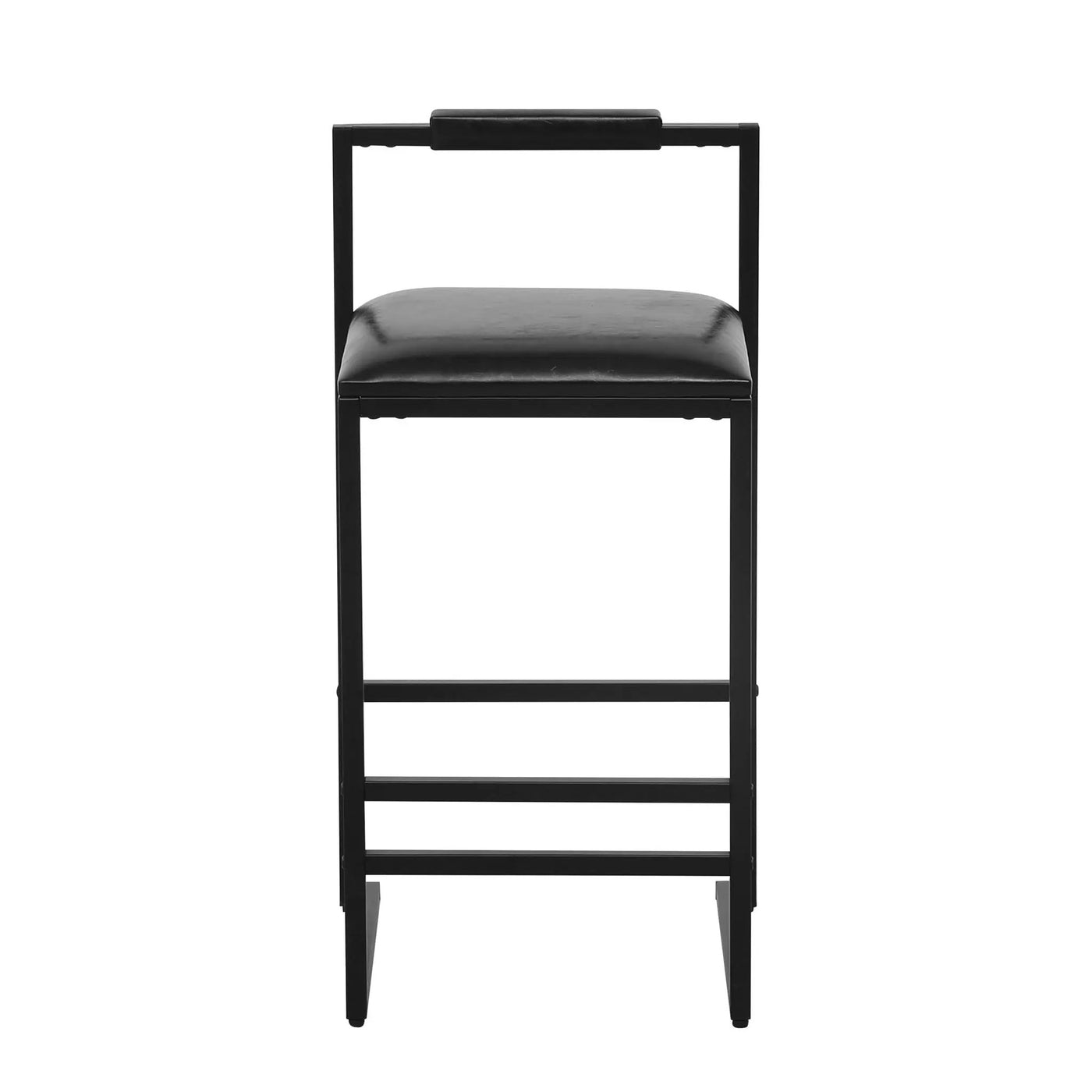 Elegant Bar Stool Set With Backrest And Footrest, Counter Height (Set of 2) by HouseOfZazla