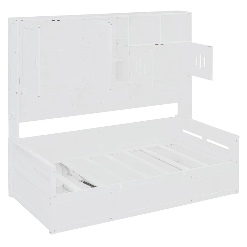 Daybed With All-In-One Cabinet And Shelf by Unique Piece Furniture