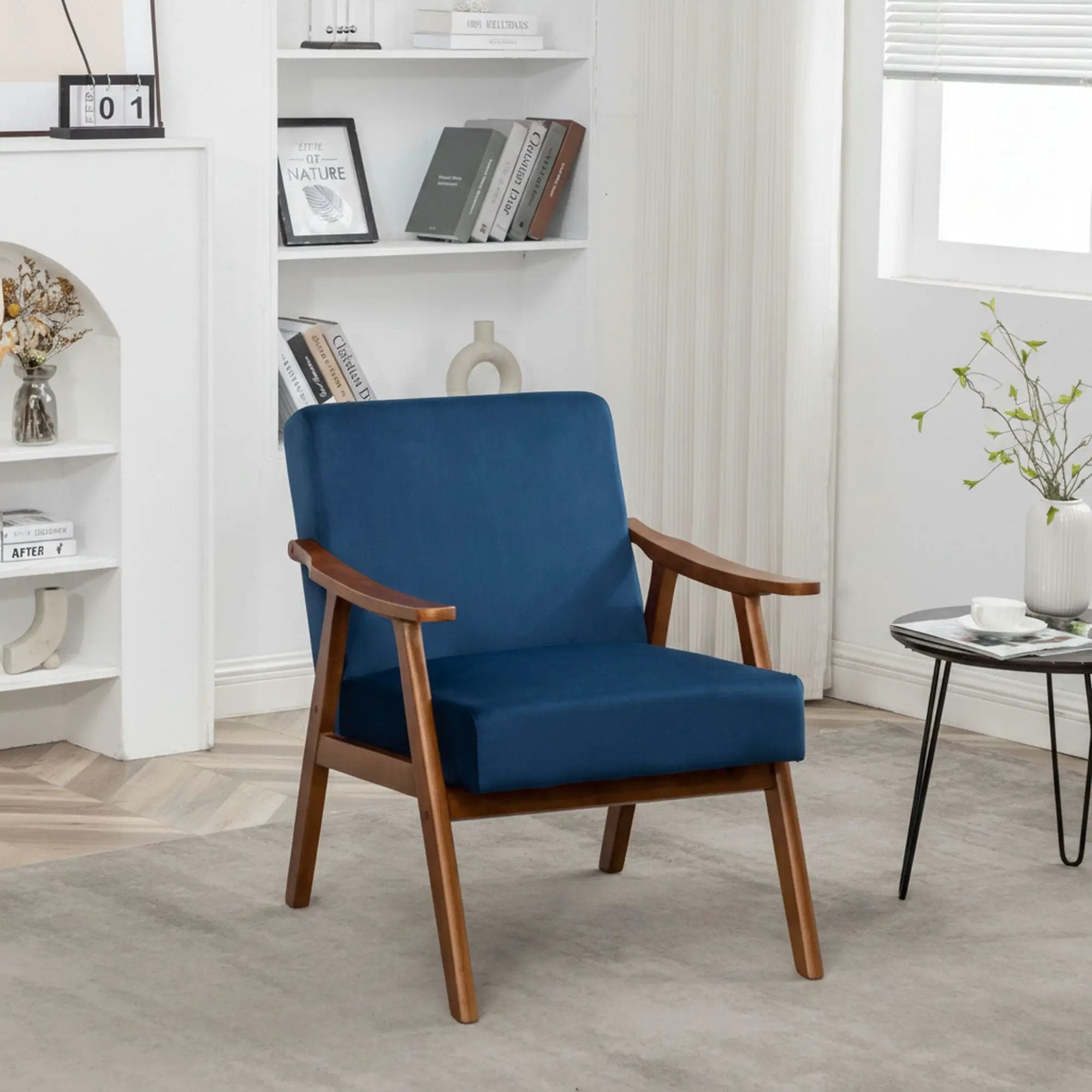 Accent Chair, Classic Mid Century Modern For Extra Seating by Unique Piece Furniture