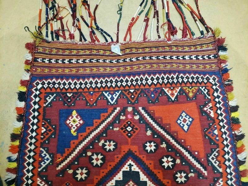 3' X 4' Antique Handmade Turkish Wool Kilim Rug Decorative Seat Cover by Jewel Rugs