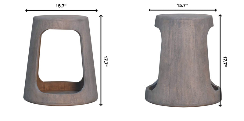 Open Side Table - Gray Ash by HouseOfZazla