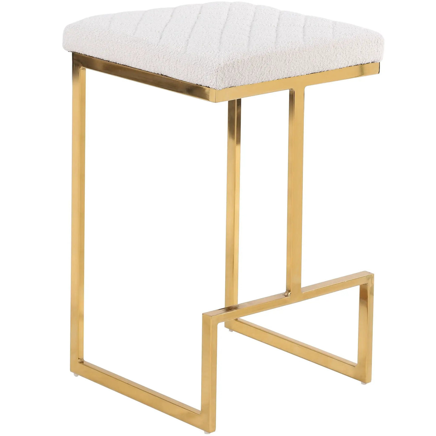 Joel - Mid Century Modern Luxury Upholstered Stool by HouseOfZazla