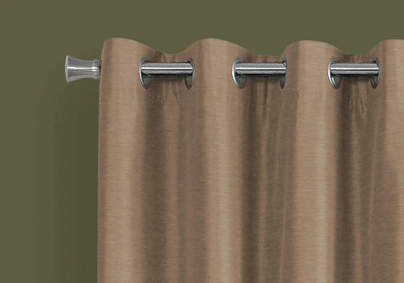 2 Pieces Set Room Darkening Curtain Panels with Grommet - Contemporary Style by HouseOfZazla