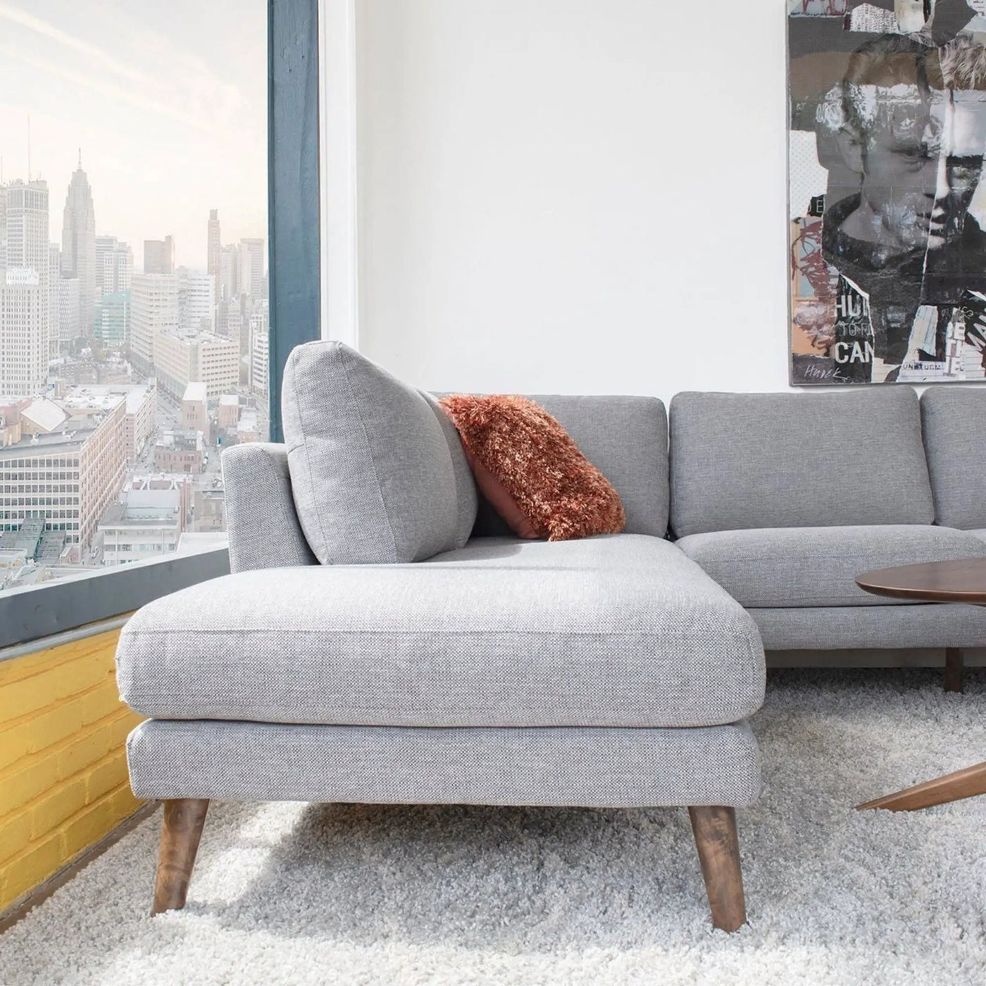Benson - Sectional Sofa With Chaise by HouseOfZazla