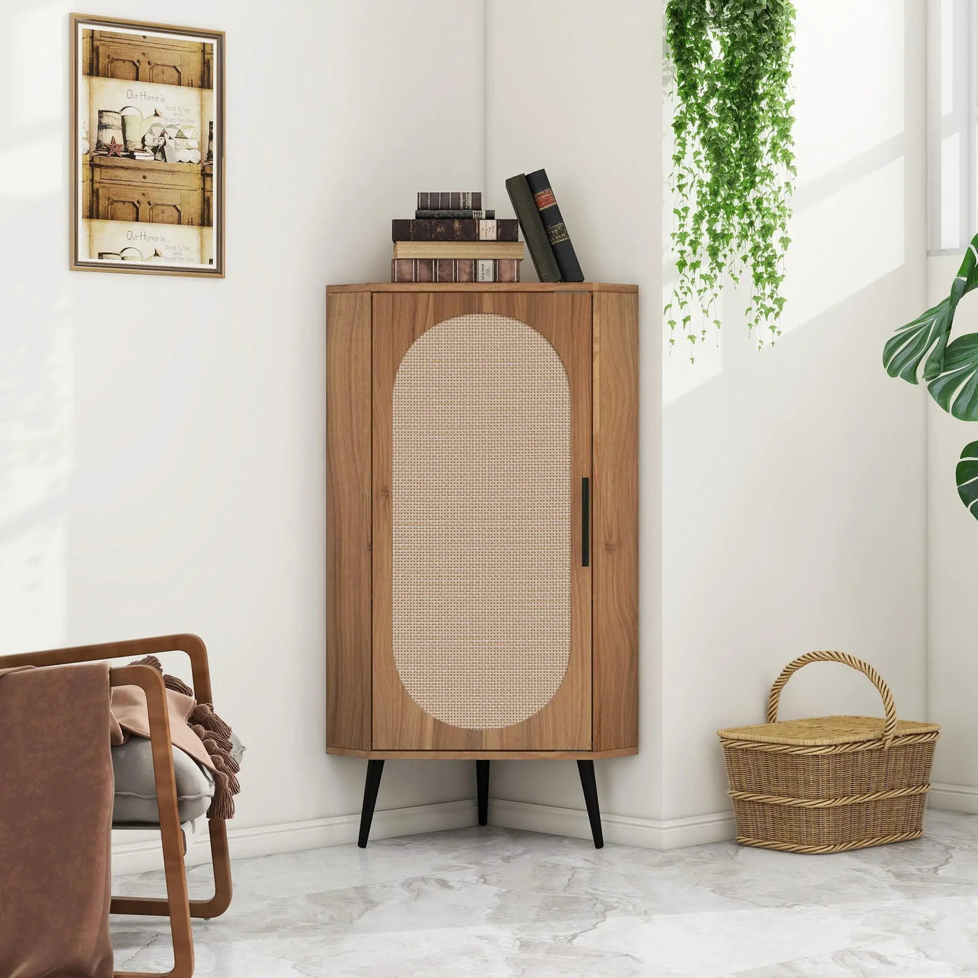 Freestanding Corner Corner Cabinet For Living Room by Unique Piece Furniture