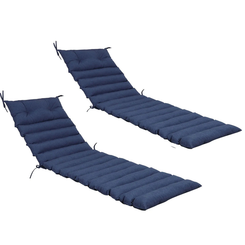 2 Piece Outdoor Chaise Lounge Chair Cushion Set by HouseOfZazla