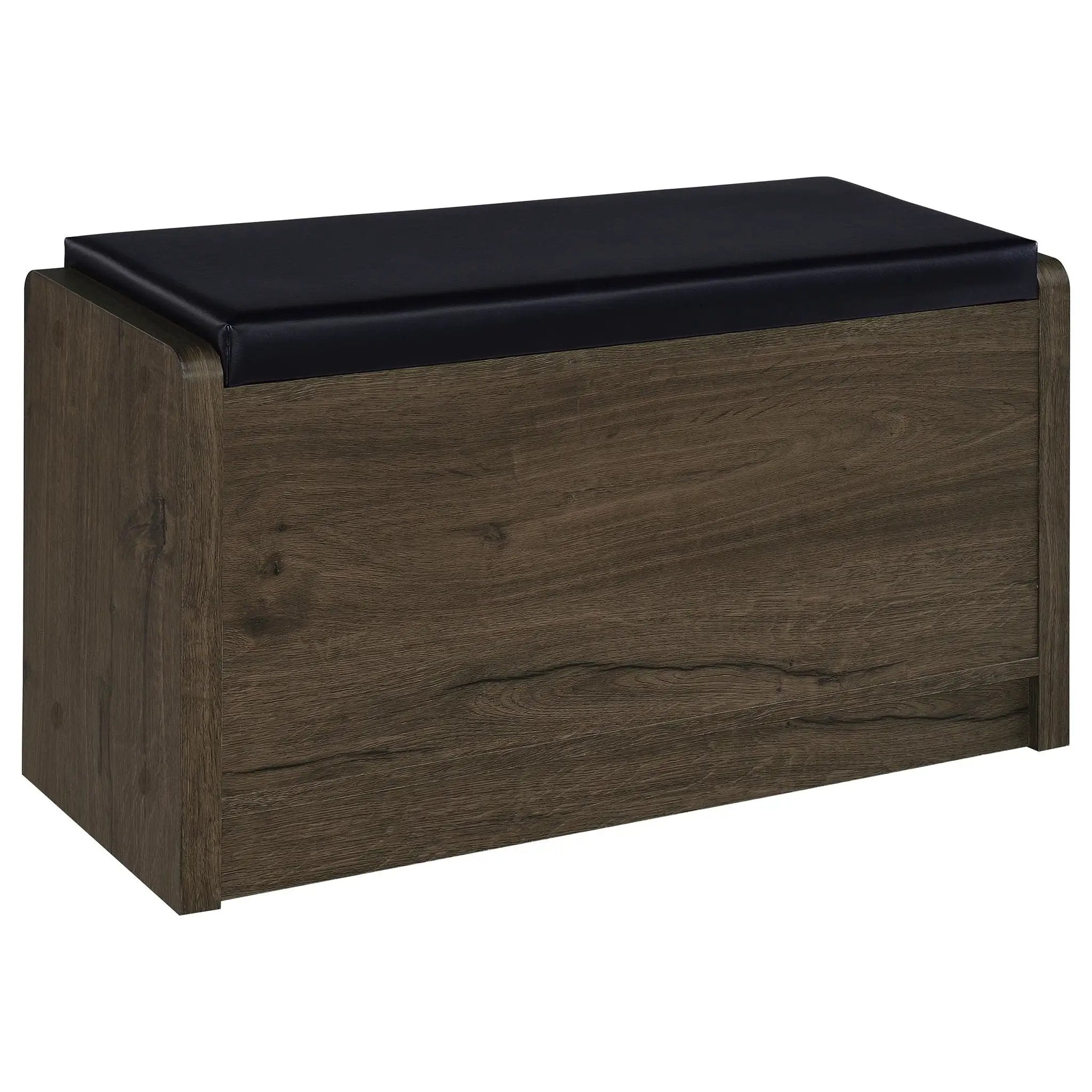 Arrington Storage Bench Smoked Oak by Unique Piece Furniture