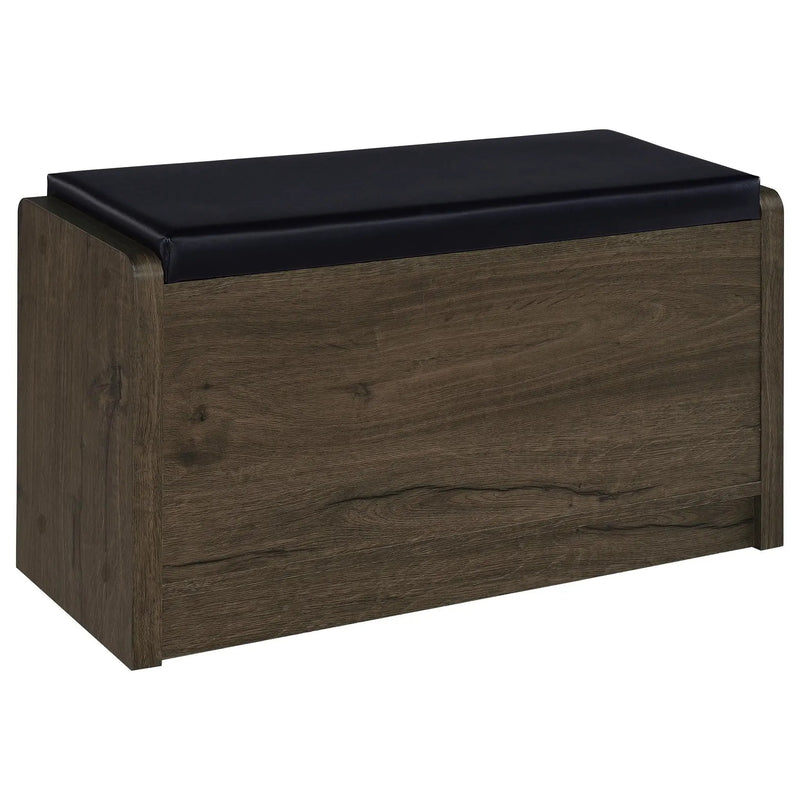 Arrington Storage Bench Smoked Oak by Unique Piece Furniture