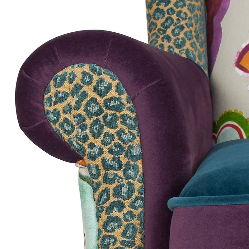 Anya - Boho Chic Wingback Accent Arm Chair by HouseOfZazla