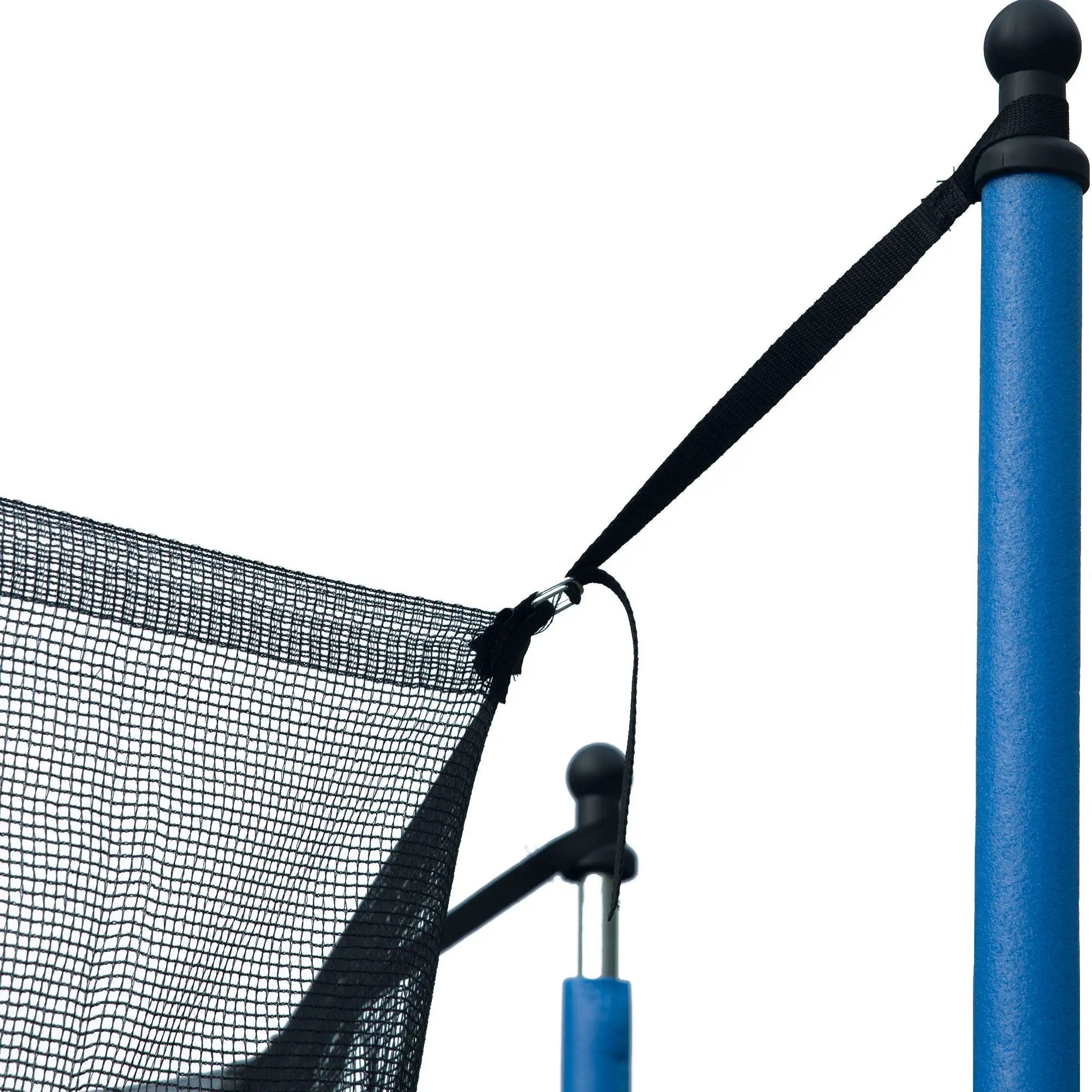 14Ft Trampoline For Adults & Kids With Basketball Hoop, Outdoor Trampolines With Ladder And Safety Enclosure Net For Kids And Adults - Blue by HouseOfZazla