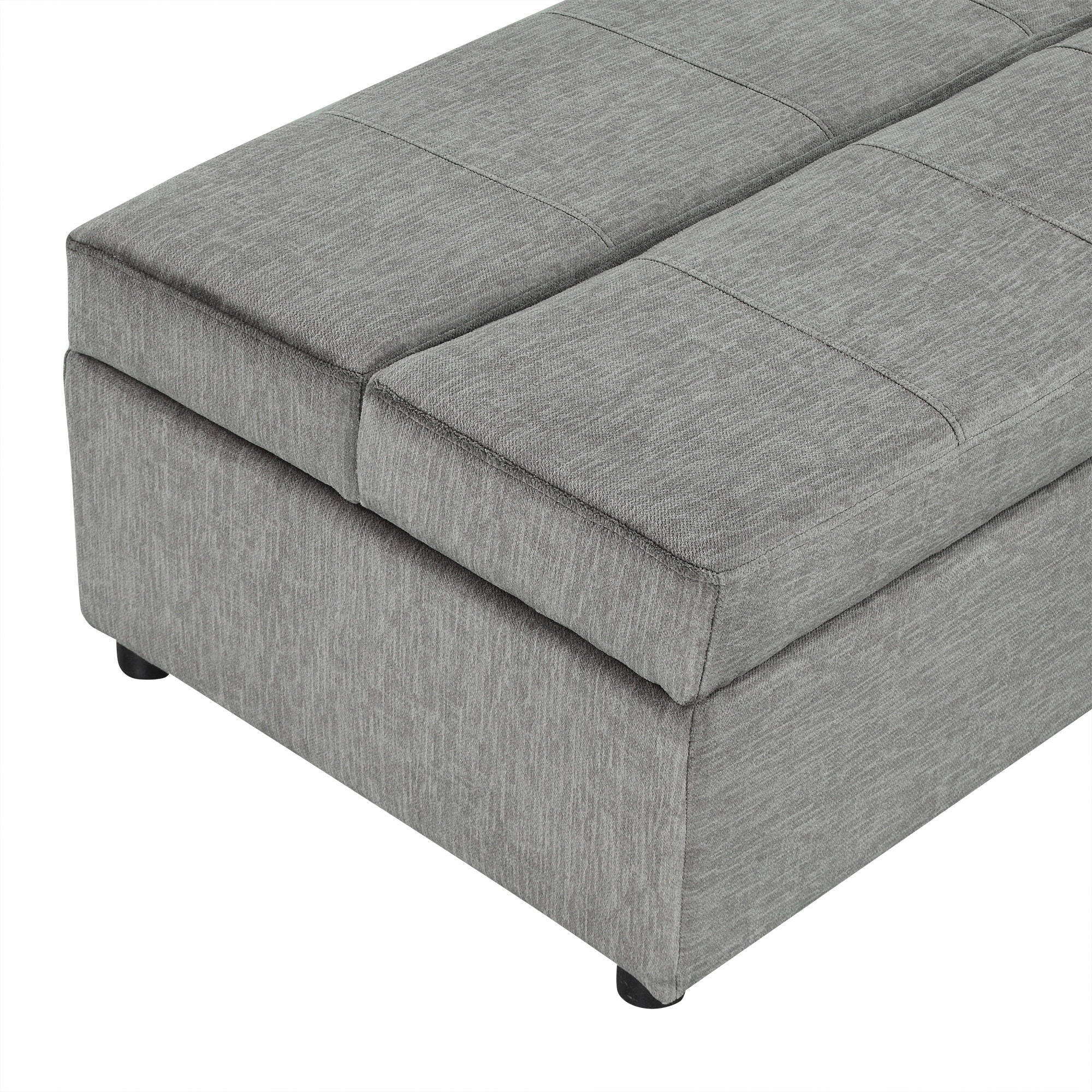 Twin Size Folding Ottoman Sleeper Bed With Mattress Convertible Guest Bed by HouseOfZazla