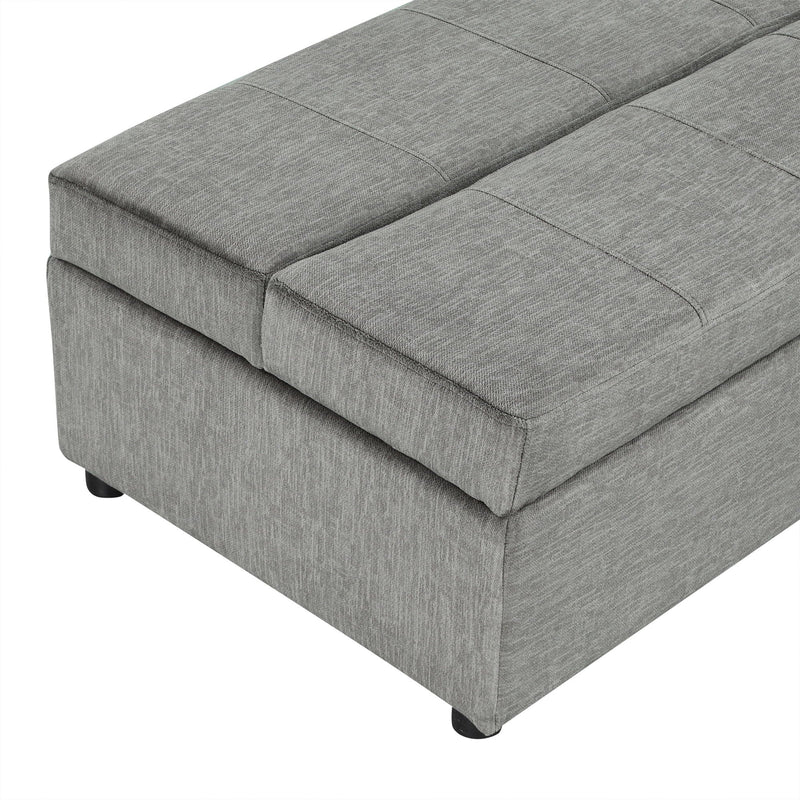 Twin Size Folding Ottoman Sleeper Bed With Mattress Convertible Guest Bed by HouseOfZazla