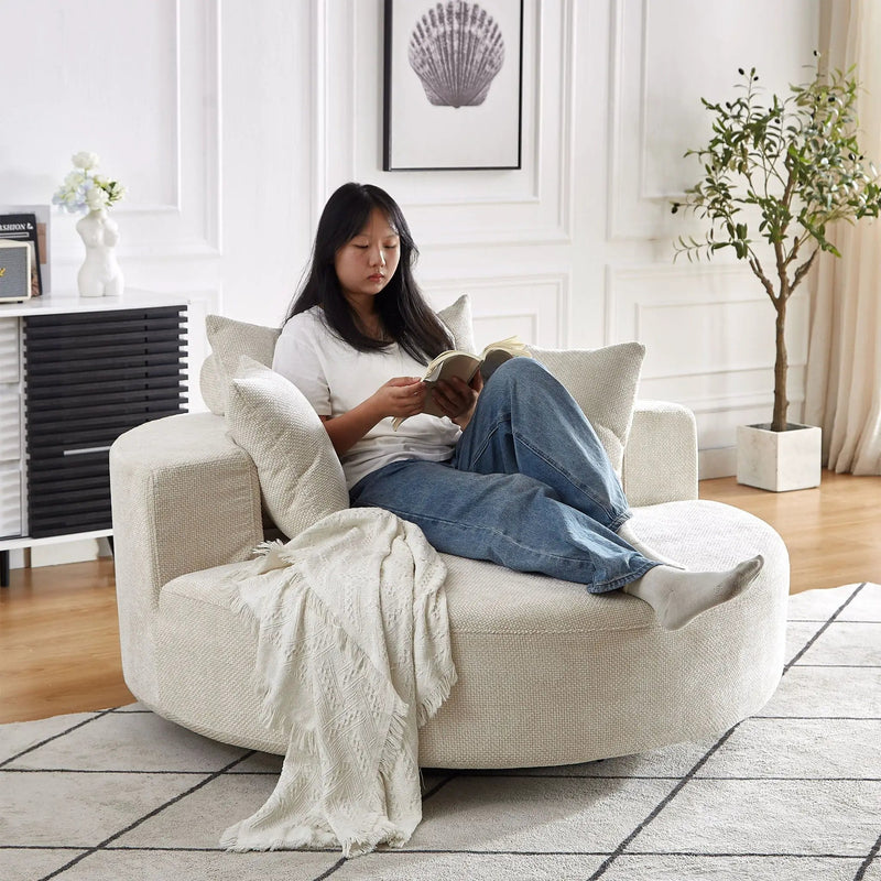 Swivel Chair With Rotating Base For Living Room by HouseOfZazla