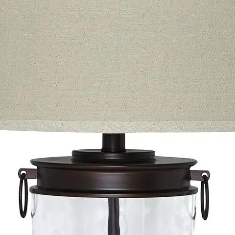 Tailynn - Glass Table Lamp - Clear / Bronze Finish by Unique Piece Furniture