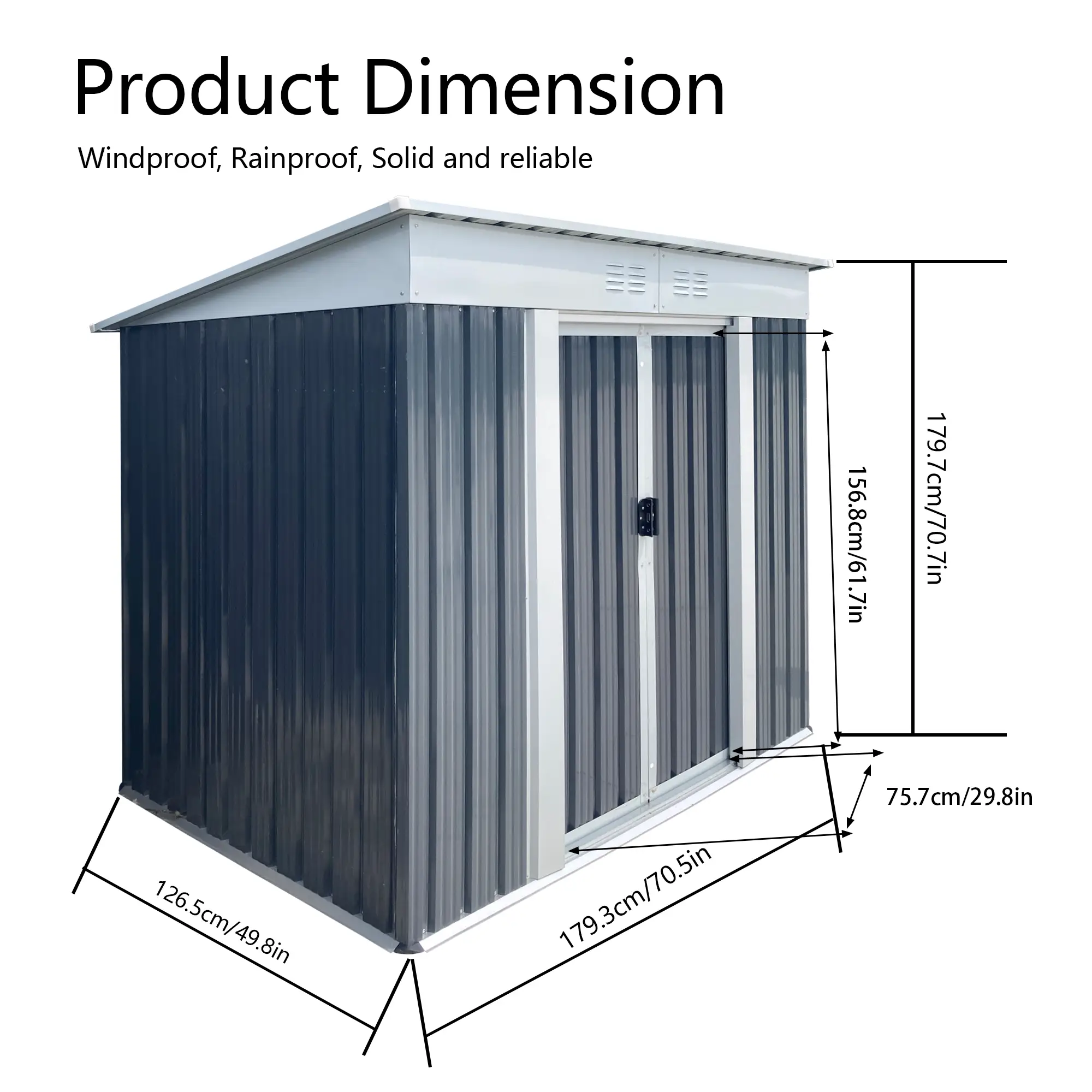 Outdoor Storage Sheds 6FTx4FT Pent Roof by HouseOfZazla