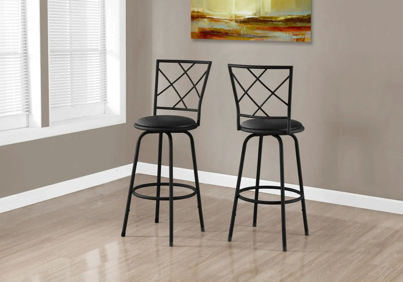 Swivel Stool Bar Height, Contemporary & Modern Style (Set of 2) by Unique Piece Furniture