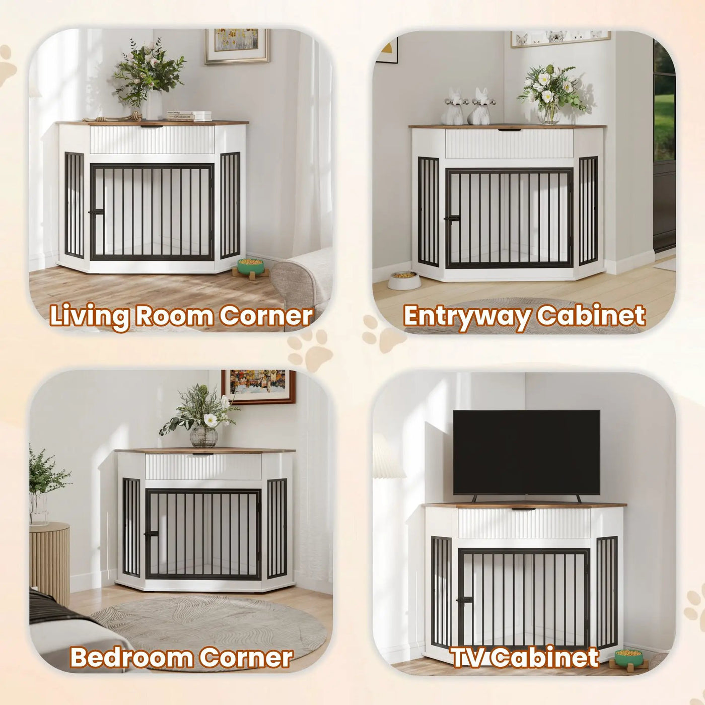 Corner Dog Crate by HouseOfZazla