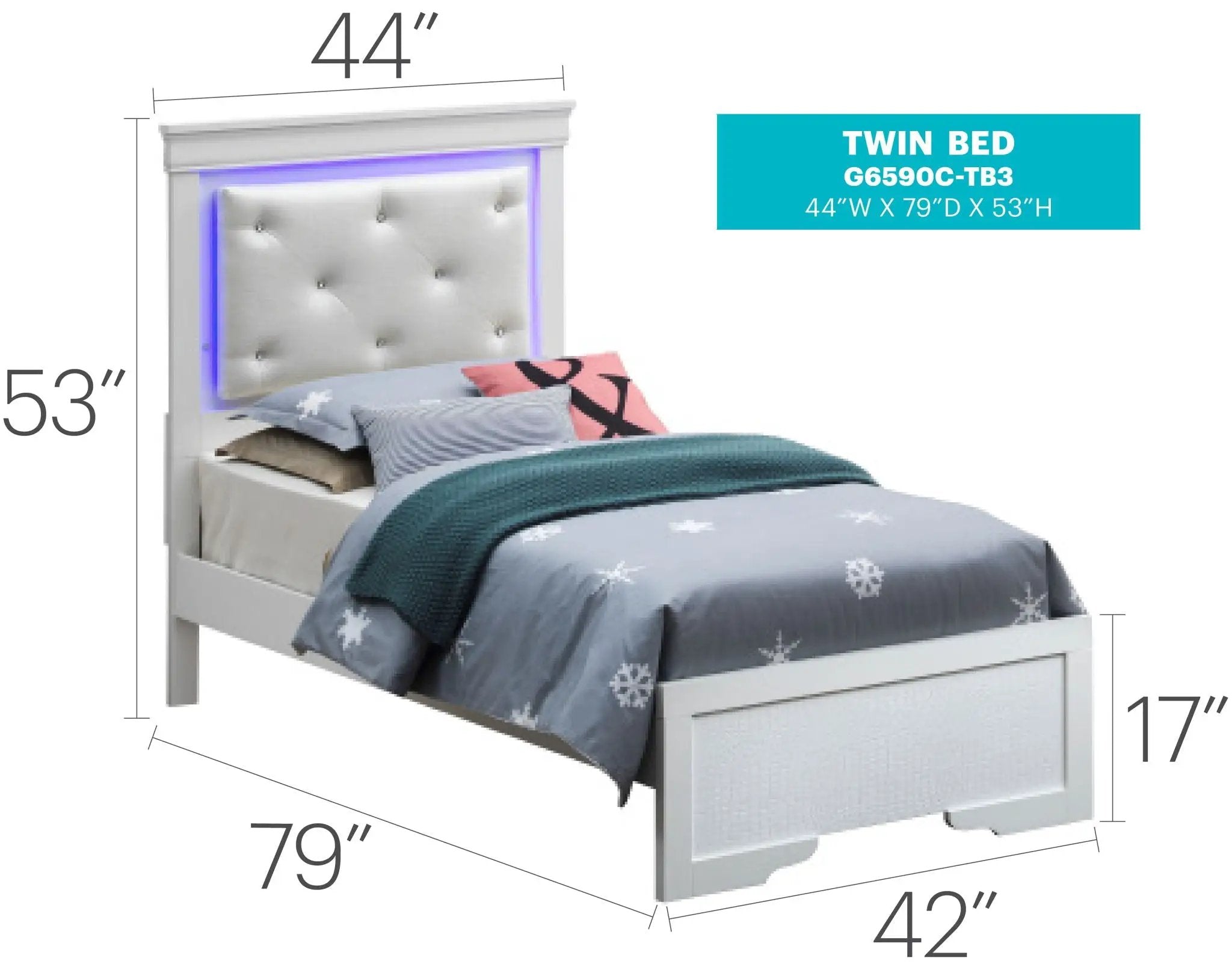 LED Elegant Bed by Unique Piece Furniture