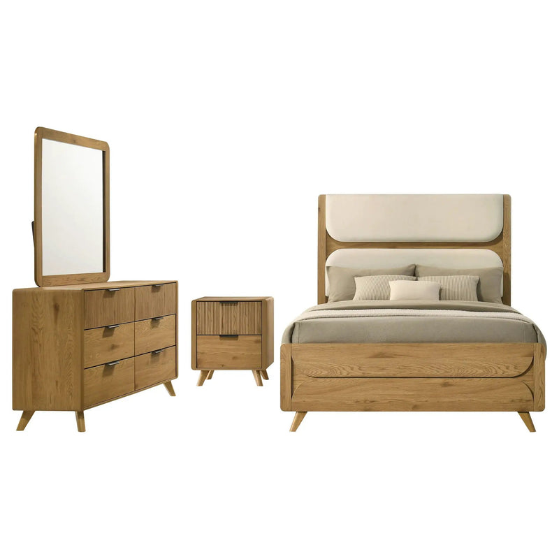 Bennett 4-piece Queen Bedroom Set Light Oak by Unique Piece Furniture