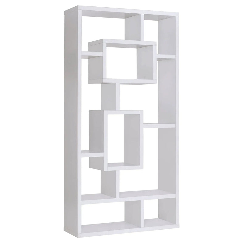Corey 71-inch 8-shelf Bookshelf White by Unique Piece Furniture