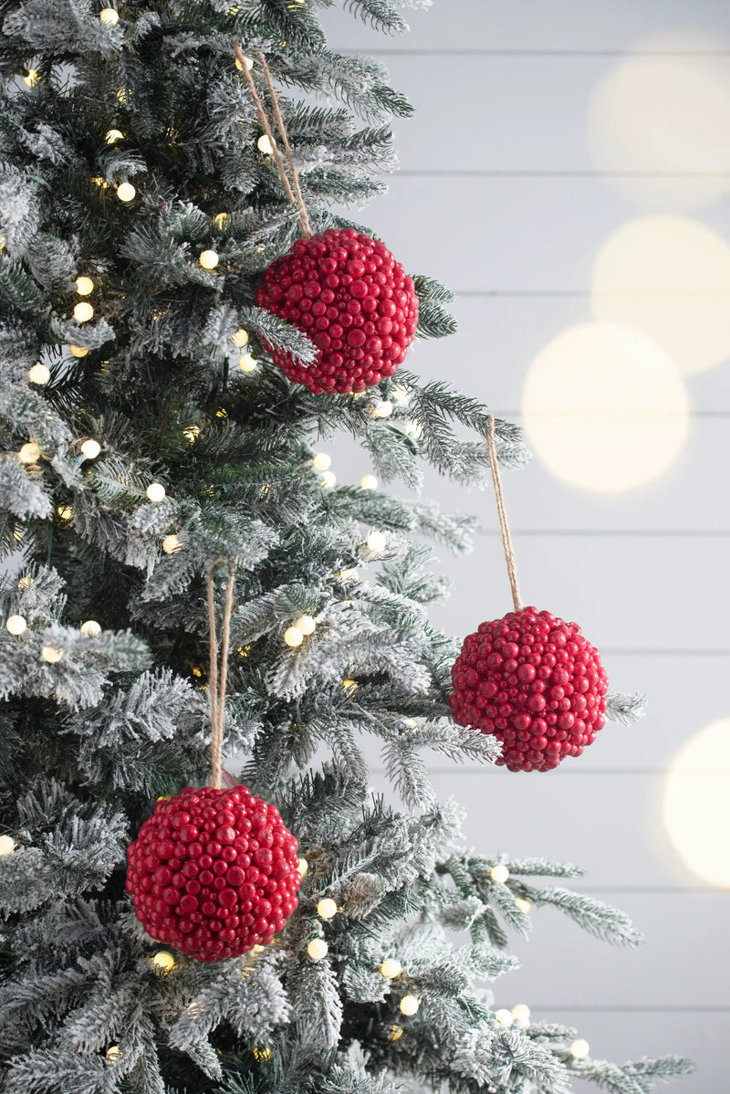 6.5" Traditional Red Berry Ball by HouseOfZazla