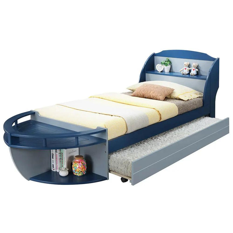 Neptune II - Twin Bed - Gray / Navy by Unique Piece Furniture