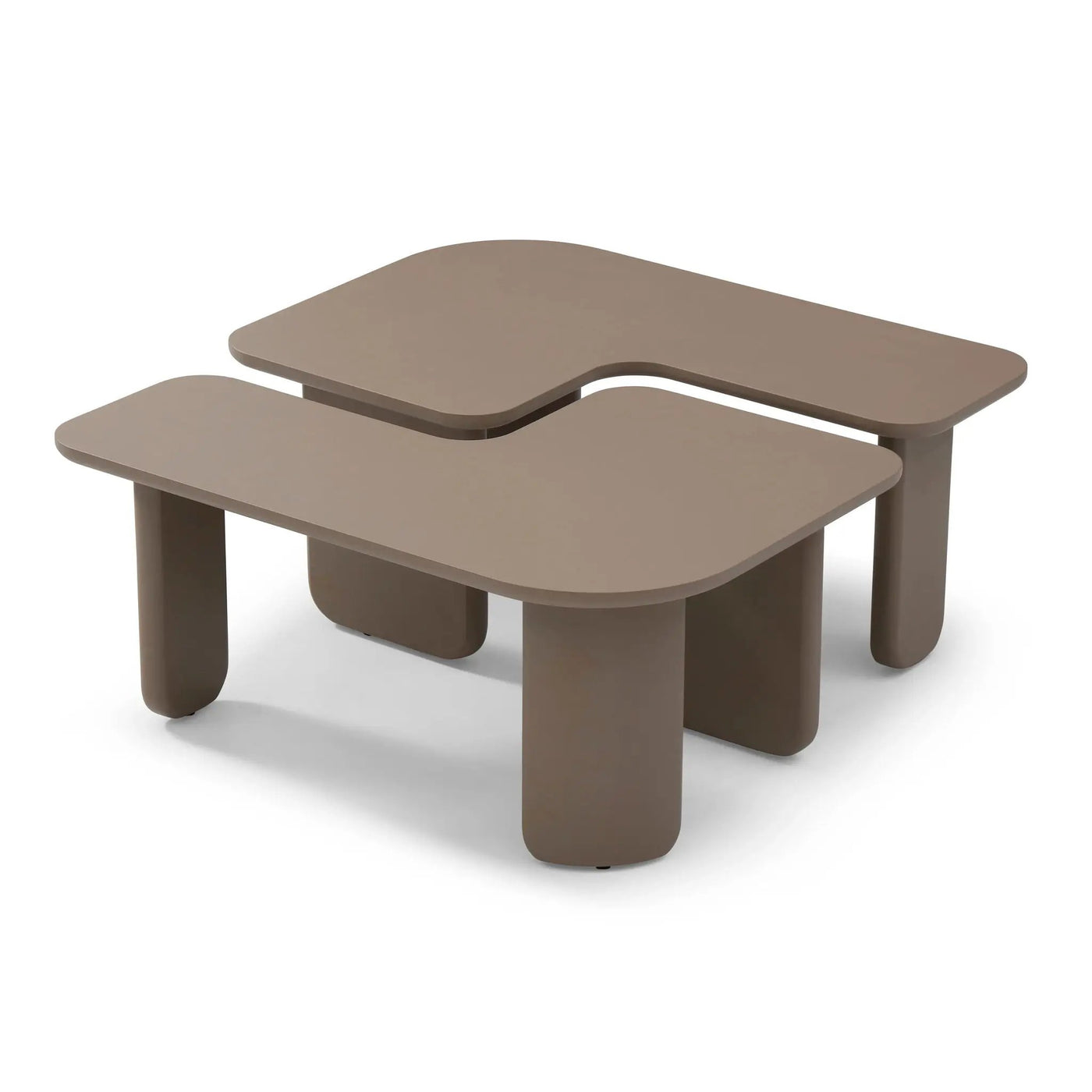 L-Shape Coffee Table For Living Room by HouseOfZazla