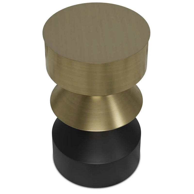 Miller - Side Table - Black / Brass by HouseOfZazla