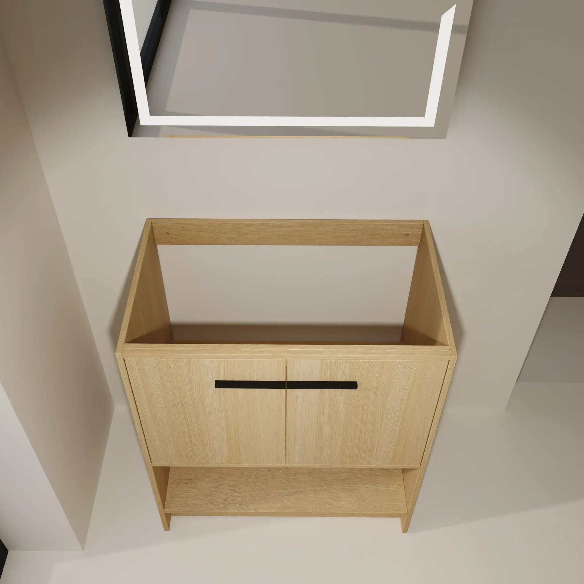 Modern Freestanding Bathroom Vanity With 2 Doors by Unique Piece Furniture