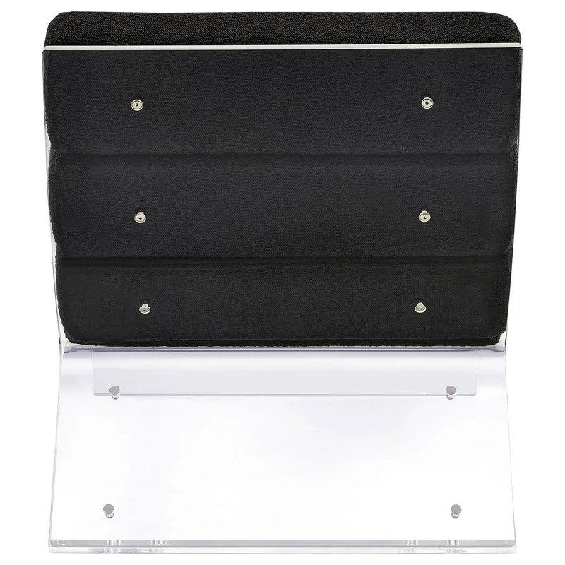 Serreta Boucle Upholstered Armless Acrylic Chair Black by Unique Piece Furniture