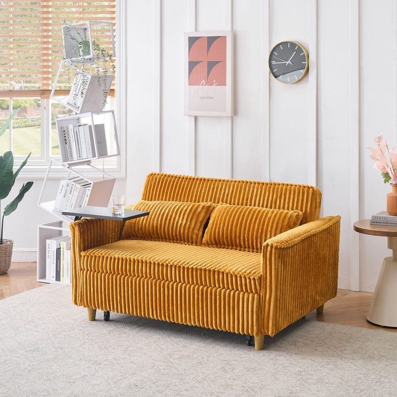 Pull Out Sofa With Movable Tabletop And USB Ports by HouseOfZazla