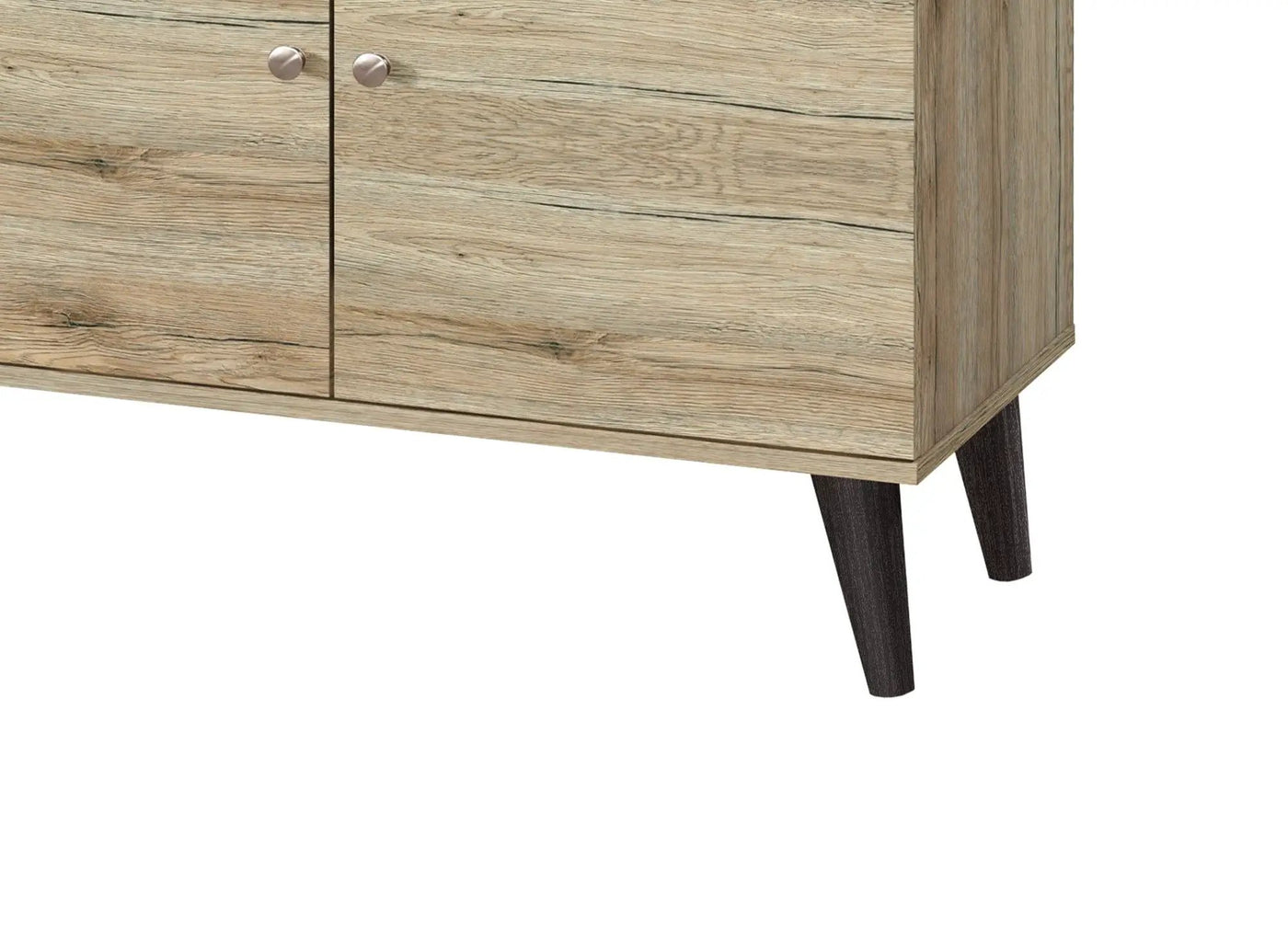 Amidon - TV Stand, With 2 Storage Shelves And 1 Cabinet by HouseOfZazla