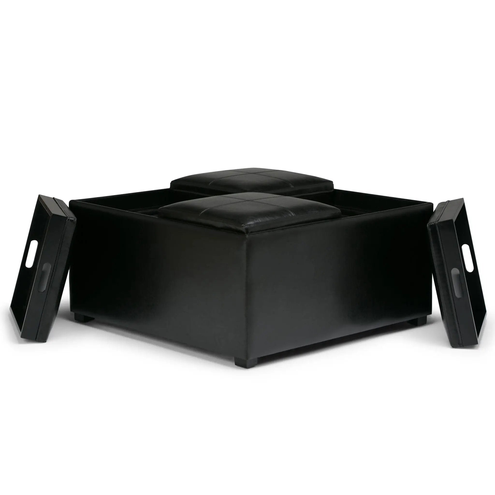 Avalon - Square Coffee Table, Storage Ottoman by HouseOfZazla