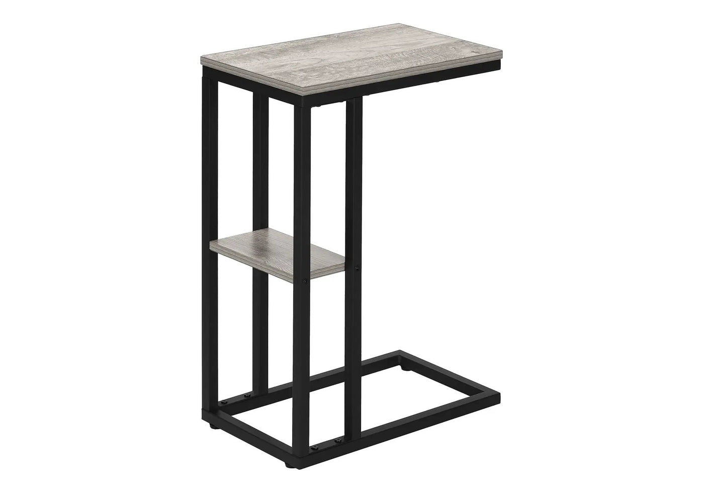 Accent Table, C-Shaped, Marble Look Contemporary & Modern Convenient Design by HouseOfZazla