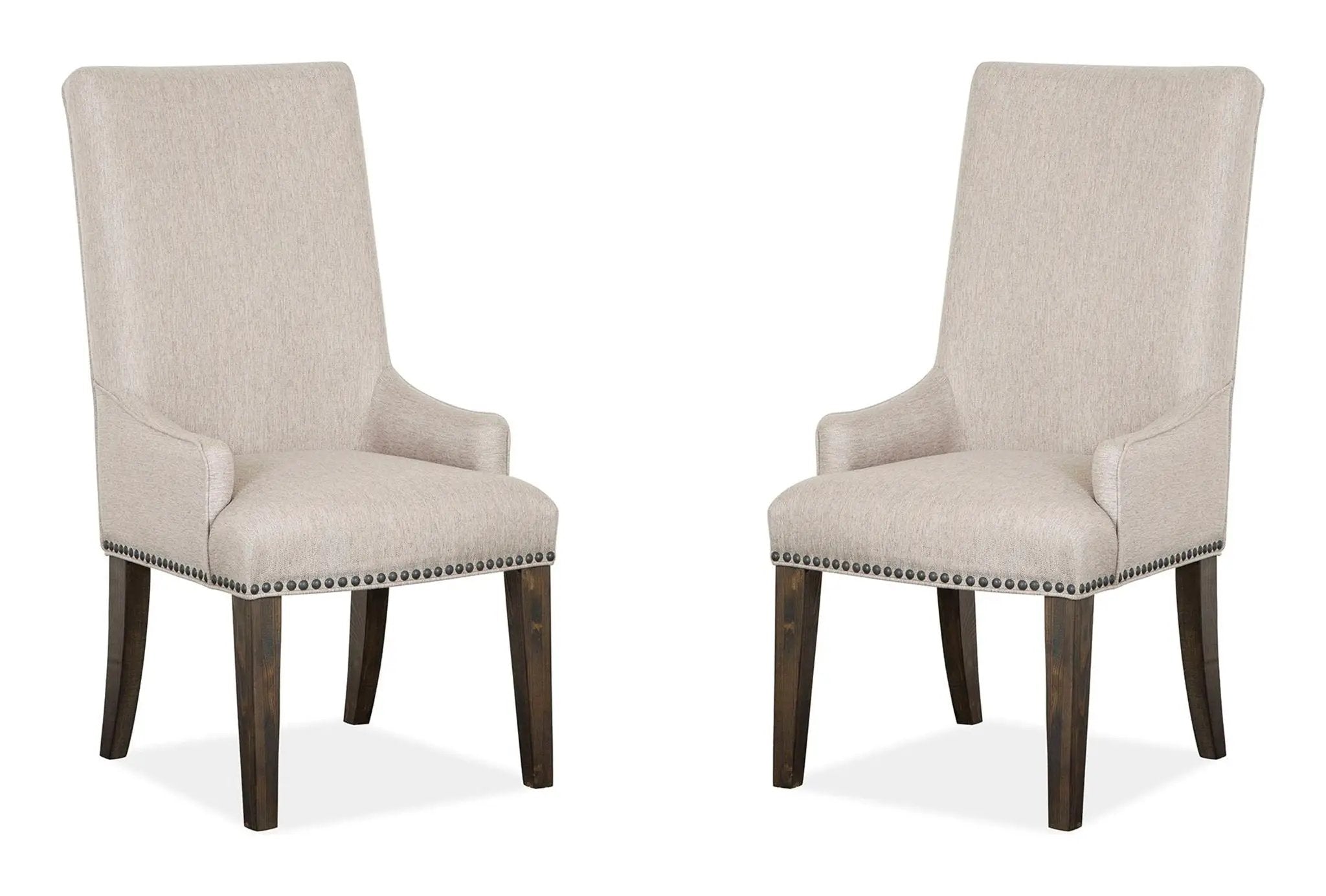 Bellamy - Upholstered Host Chair (Set of 2) - Peppercorn by Unique Piece Furniture