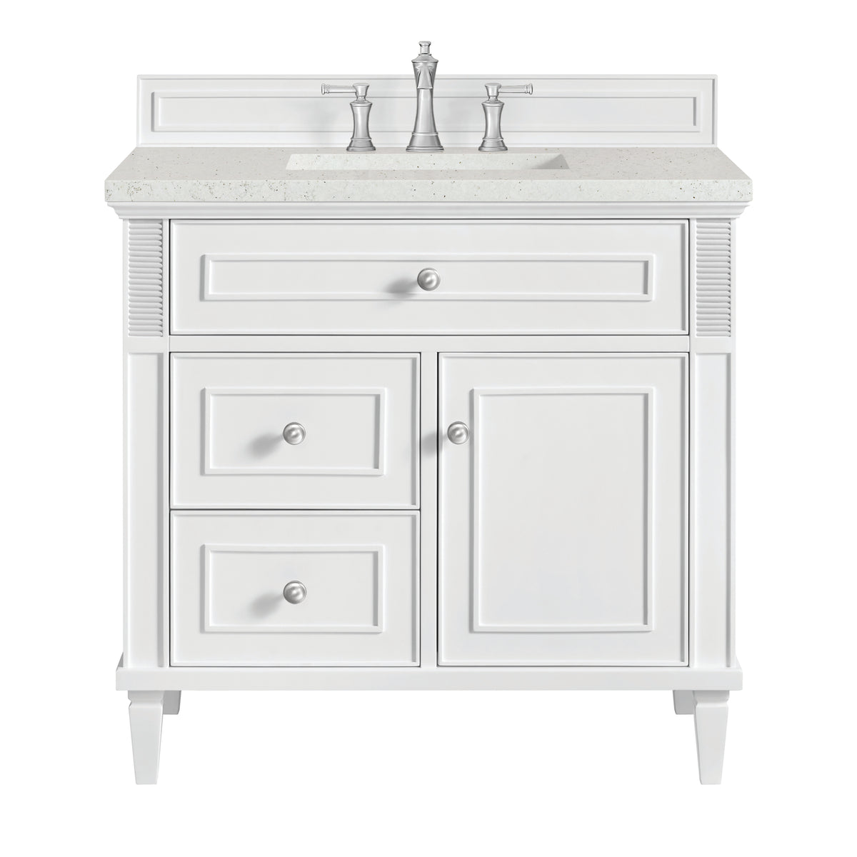 James Martin Lorelai 36" Single Bathroom Vanity, Bright White, view 23