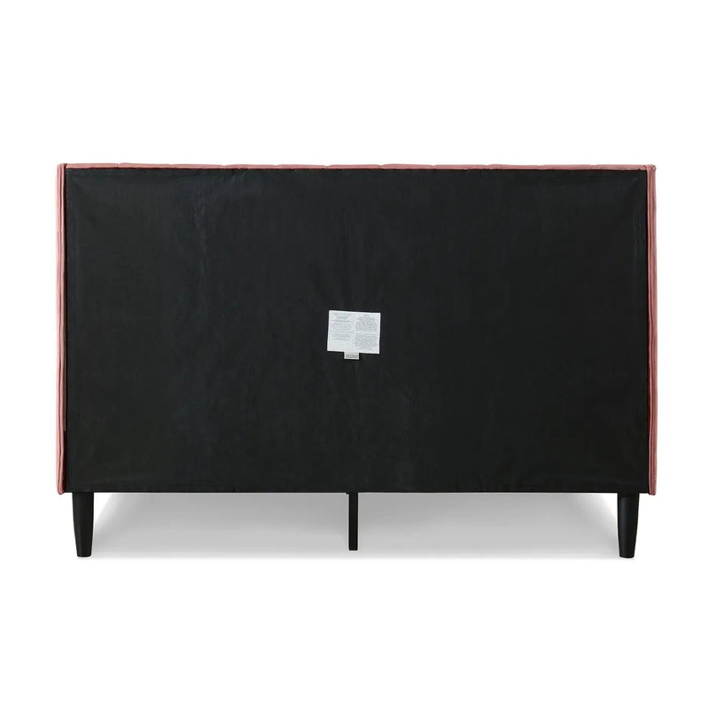 Aspen - Vertical Tufted Modern Headboard Platform Bed Set by HouseOfZazla
