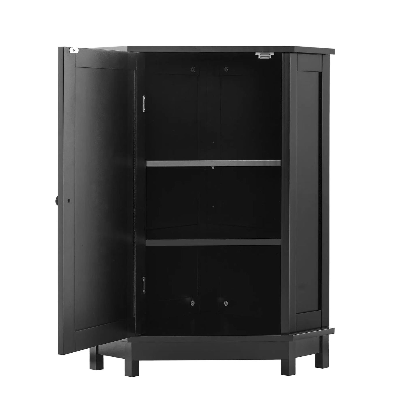 Bathroom Cabinet Triangle Corner Storage Cabinet With Adjustable Shelf Modern Style by HouseOfZazla