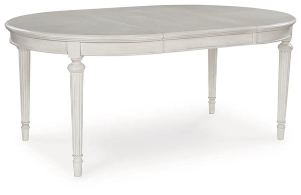 Montelaine - Oval Dining Room Extension Table - Antique White