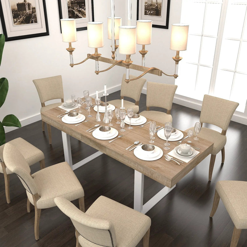 Extendable Dining Room Table for 6-10 by HouseOfZazla