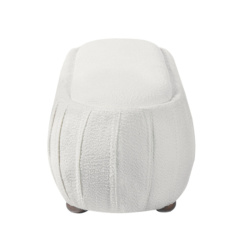 Upholstered Ottoman, Oval Shape by HouseOfZazla