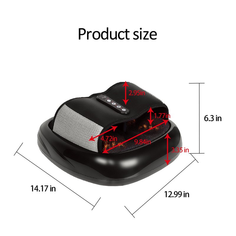 Foot Massager with Heat-Black by HouseOfZazla