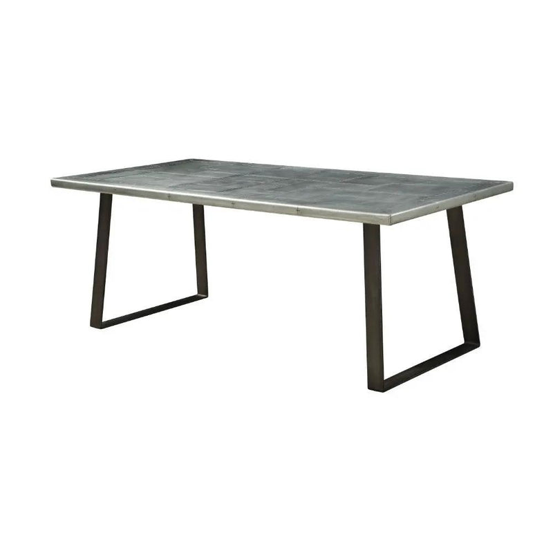 Kaylia - Dining Table - Aluminum & Gunmetal by Unique Piece Furniture